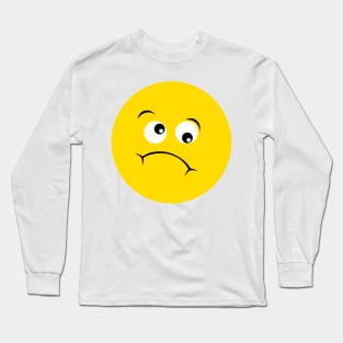 Emoji - so sick face Long Sleeve T-Shirt